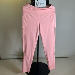 VICTORIA SECRET size L Women's Pink Active Pocket Leggings